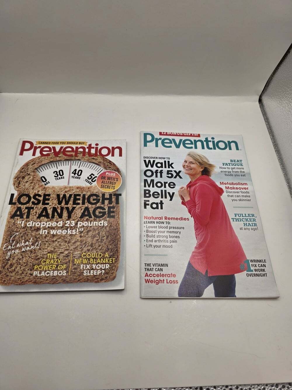 Prevention Magazine September 2019 Health Wellness Weight Loss Bundle 2 Issues